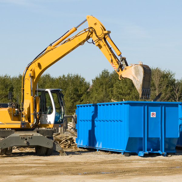 can i choose the location where the residential dumpster will be placed in Pine Grove Mills PA